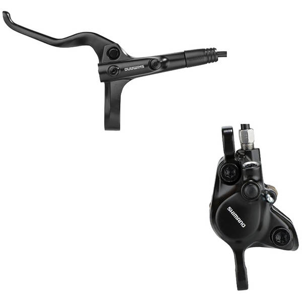 SHIMANO Scheibenbremse, SHIMANO BL-MT200(L), BR-MT200(F), BLACK, W/O ADAPTER, RESIN PAD(W/O FIN), W/OLIVE&CONNECTER INSERT, 1000MM HOSE(SM-BH59-SS BLACK), BULK