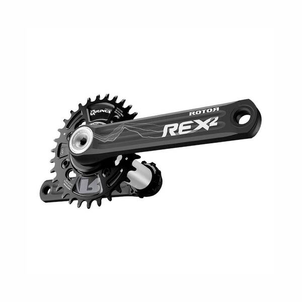ROTOR Kurbelgarnitur 1-fach REX 2.1 BOOST CRANKSET BCD76X4 170 MM