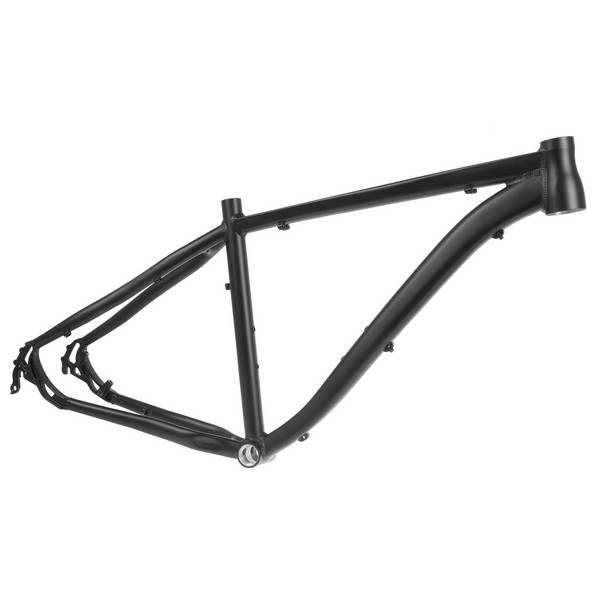 MTB-Rahmen, 650B/27.5", Alu 6061, 21.5", mattschwarz, mit Scheibenbremsaufnahme und austauschbaren Ausfallenden