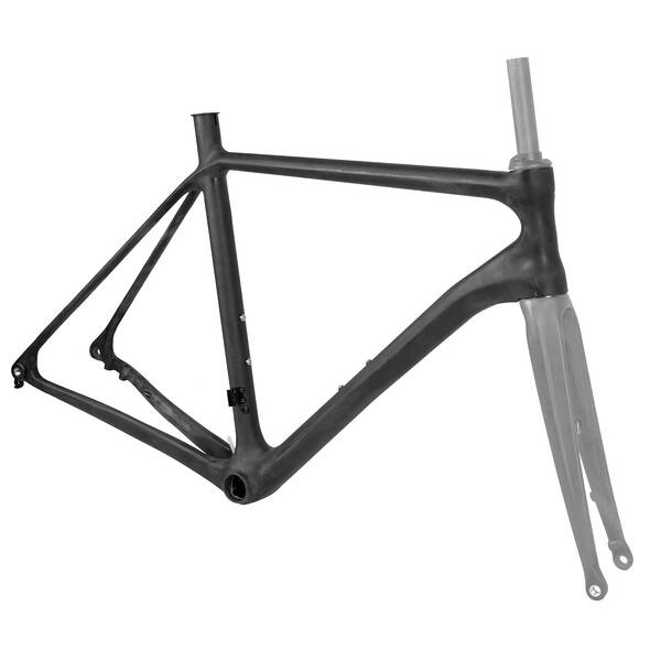 Rennradrahmen 700C >FLAT<, UD-Carbon unlackiert, 54 cm, mit flat mount Disc-Bremsaufnahme, Di2 ready, integrierte Kabelführung, OLD 142 mm, für integrierten Steuersatz 1.5" (390215) – Bild 3
