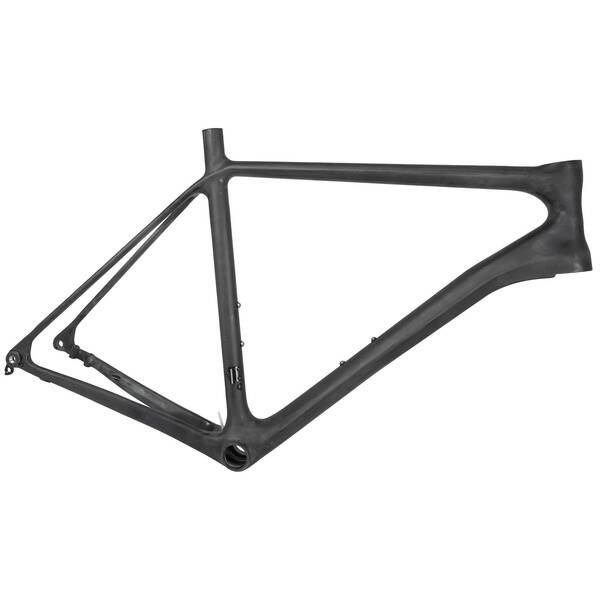 Rennradrahmen 700C >FLAT<, UD-Carbon unlackiert, 54 cm, mit flat mount Disc-Bremsaufnahme, Di2 ready, integrierte Kabelführung, OLD 142 mm, für integrierten Steuersatz 1.5" (390215)