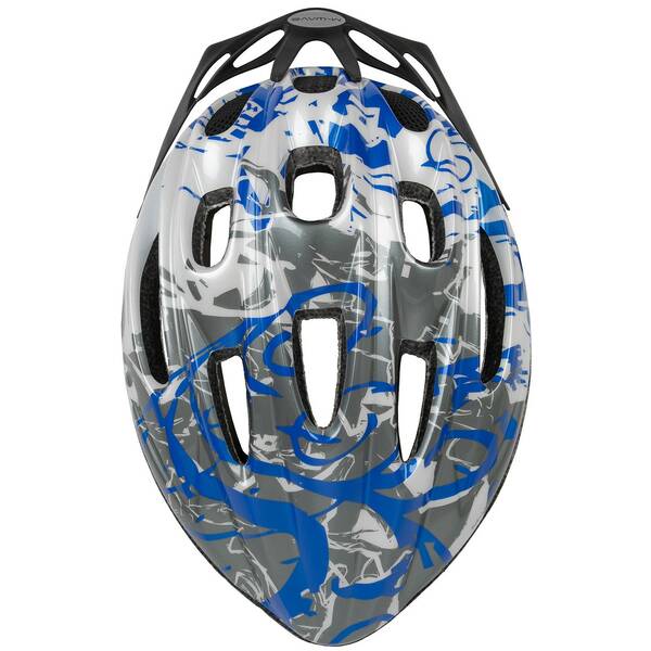 M-WAVE Fahrradhelm Blue Spots – Bild 4