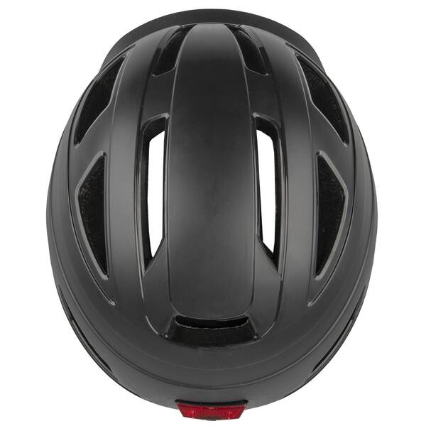 M-WAVE Helm für Erwachsene/Jugendliche, >URBAN<, Design: Matt Schwarz, Größe L 59 - 61 cm, mit Ringsystem, mit Licht, Box – Bild 4