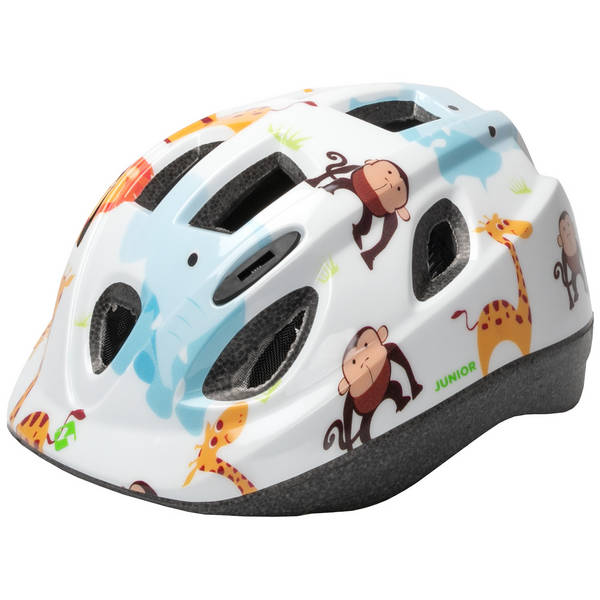 M-WAVE Kinderhelm JUNIOR, Design: Zoo, Größe S 52 - 56 cm, Box