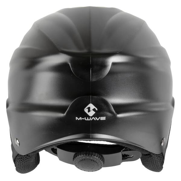M-WAVE Ski Helm, Design: matt schwarz, Größe L 58 - 59.5 cm, mit Ringsystem, mit abnehmbaren Ohrenpads, mit verschließbaren Belüftungsöffnungen, Box – Bild 4