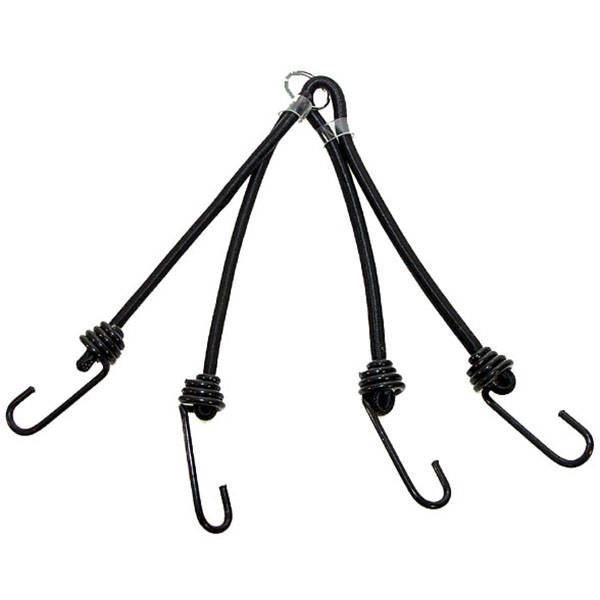 Gepäckspinne, 4-armig, 25 cm X 8 mm, schwarz, 10 St./PE-Beutel